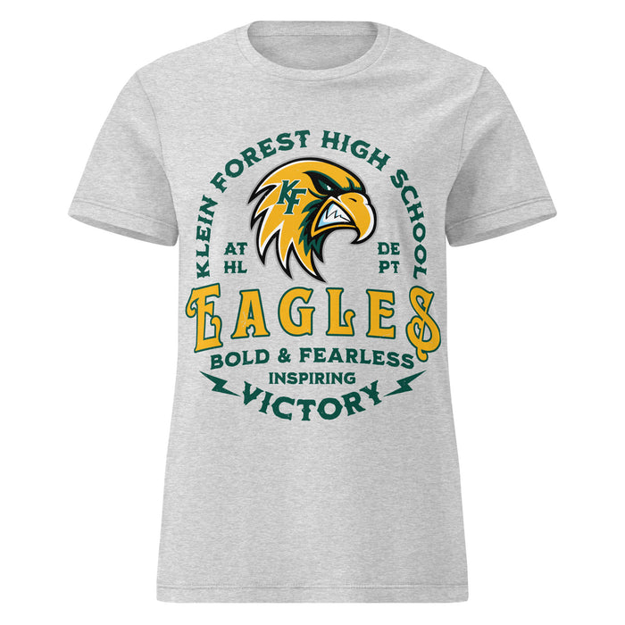 Klein Forest High School Golden Eagles Women's Sport Grey SoftStyle T-shirt 206
