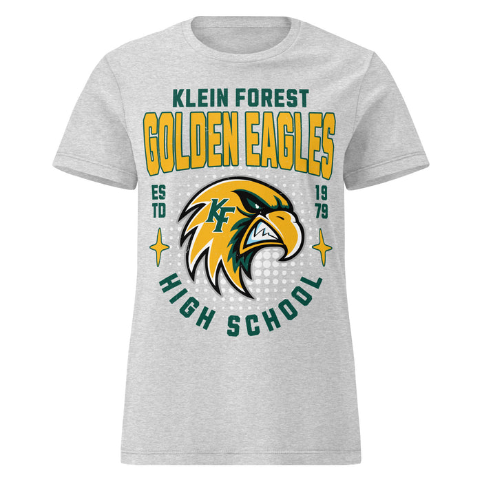 Klein Forest High School Golden Eagles Women's Sport Grey SoftStyle T-shirt 204
