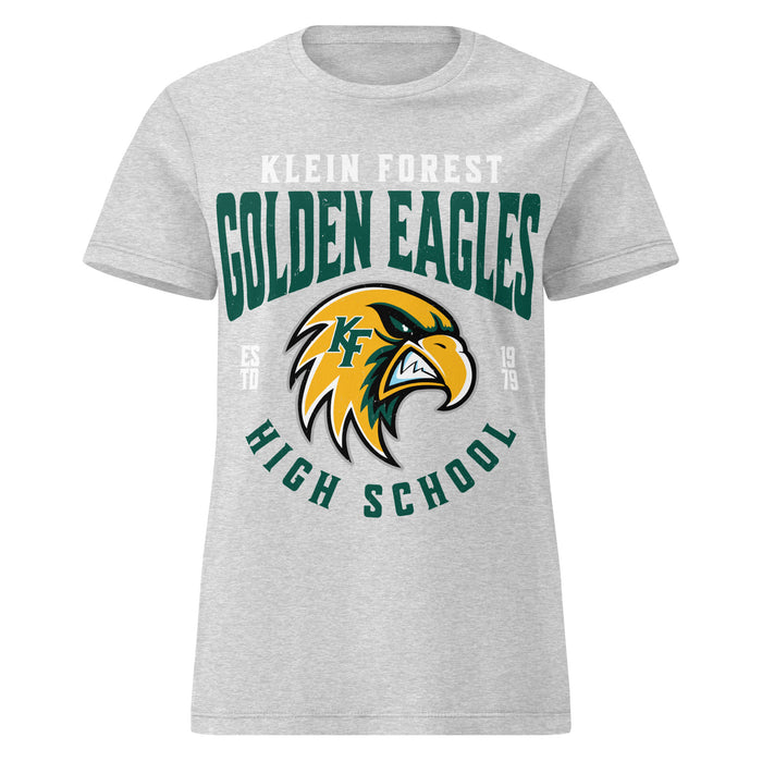 Klein Forest High School Golden Eagles Women's Sport Grey SoftStyle T-shirt 213