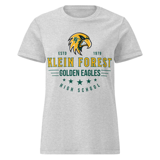 Klein Forest High School Golden Eagles Women's Sport Grey SoftStyle T-shirt 217