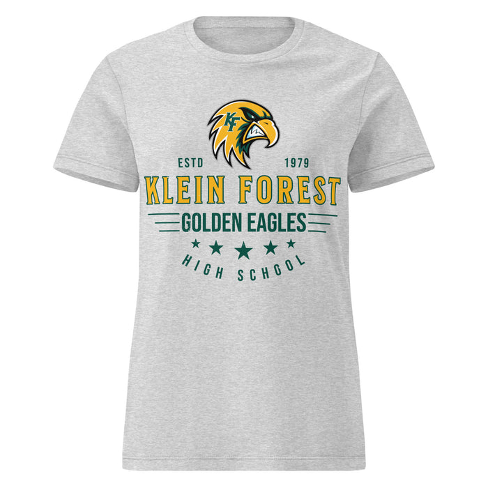 Klein Forest High School Golden Eagles Women's Sport Grey SoftStyle T-shirt 217