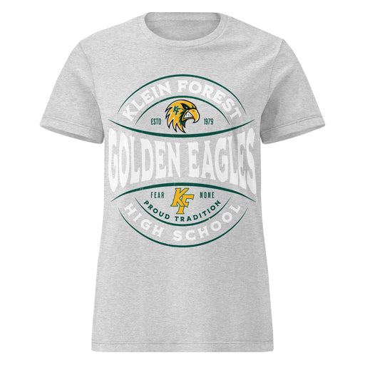 Klein Forest High School Golden Eagles Women's Sport Grey SoftStyle T-shirt 218