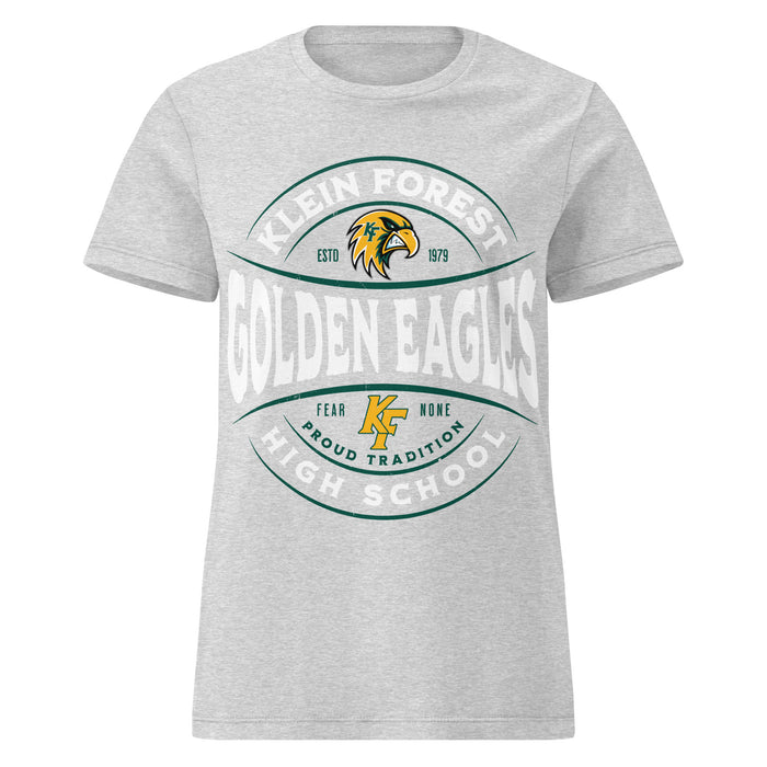 Klein Forest High School Golden Eagles Women's Sport Grey SoftStyle T-shirt 218