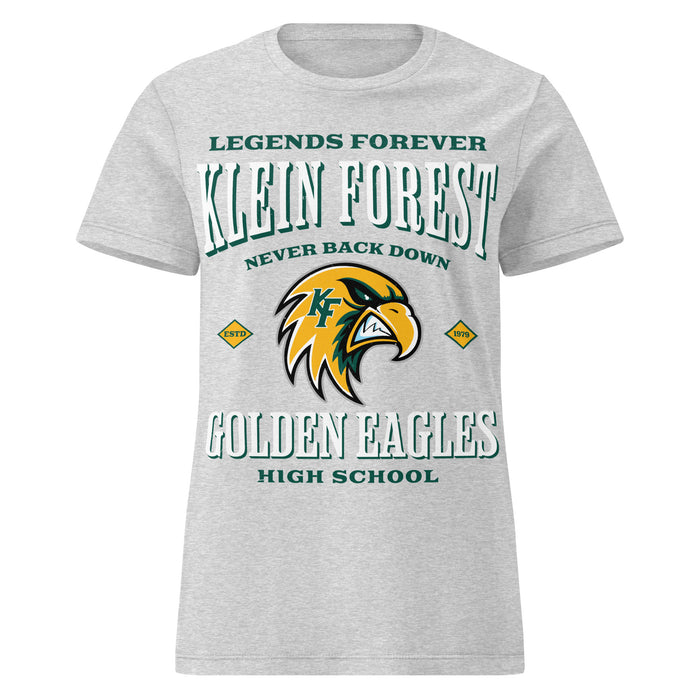 Klein Forest High School Golden Eagles Women's Sport Grey SoftStyle T-shirt 230