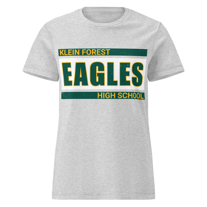 Klein Forest High School Golden Eagles Women's Sport Grey SoftStyle T-shirt 098