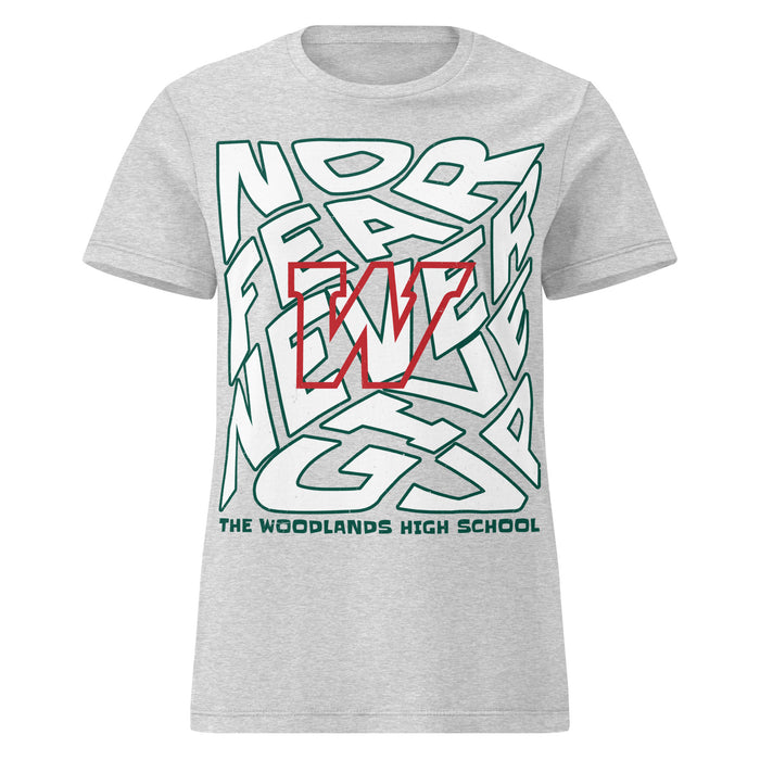 The Woodlands High School Highlanders Women's Sport Grey SoftStyle T-shirt 236