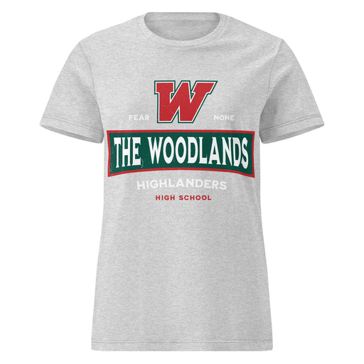 The Woodlands High School Highlanders Women's Sport Grey SoftStyle T-shirt 202