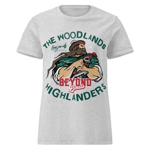 The Woodlands High School Highlanders Women's Sport Grey SoftStyle T-shirt 228