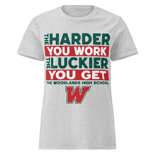 The Woodlands High School Highlanders Women's Sport Grey SoftStyle T-shirt 238