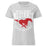North Shore High School Mustangs Women's Grey SoftStyle T-shirt 213