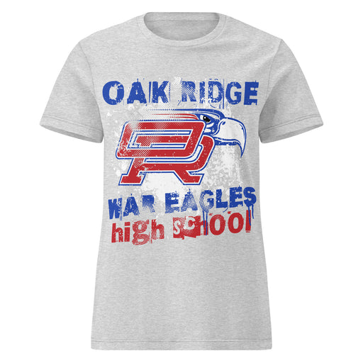Oak Ridge High School War Eagles Women's Grey SoftStyle T-shirt 205
