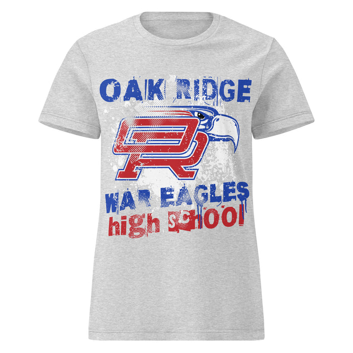 Oak Ridge High School War Eagles Women's Grey SoftStyle T-shirt 205