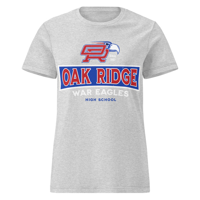 Oak Ridge High School War Eagles Women's Grey SoftStyle T-shirt 202