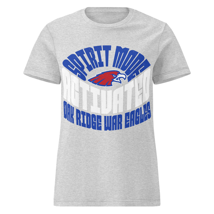 Oak Ridge High School War Eagles Women's Grey SoftStyle T-shirt 242