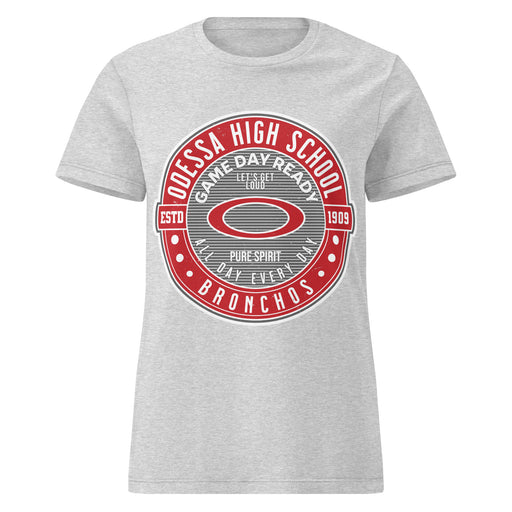 Odessa High School Bronchos Women's Grey SoftStyle T-shirt 224