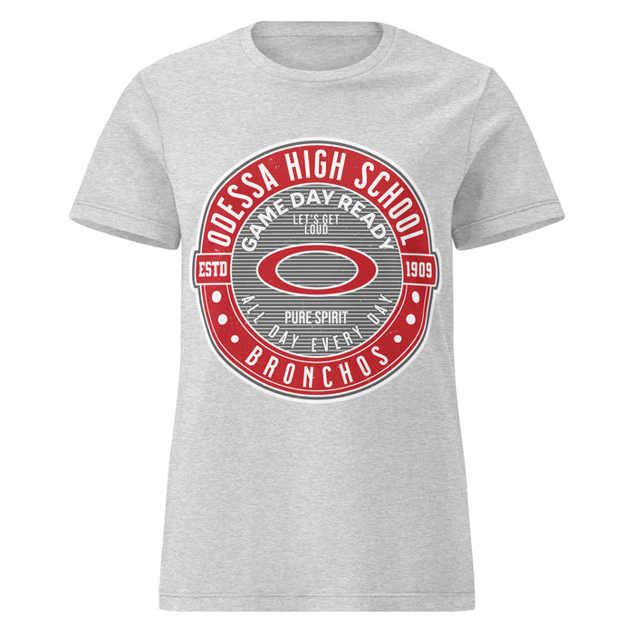 Odessa High School Bronchos Women's Grey SoftStyle T-shirt 224