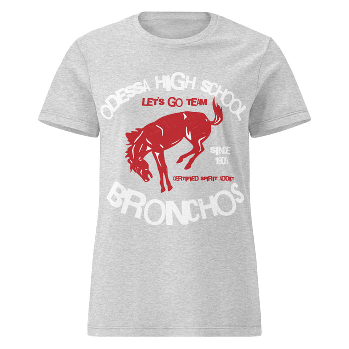 Odessa High School Bronchos Women's Grey SoftStyle T-shirt 228