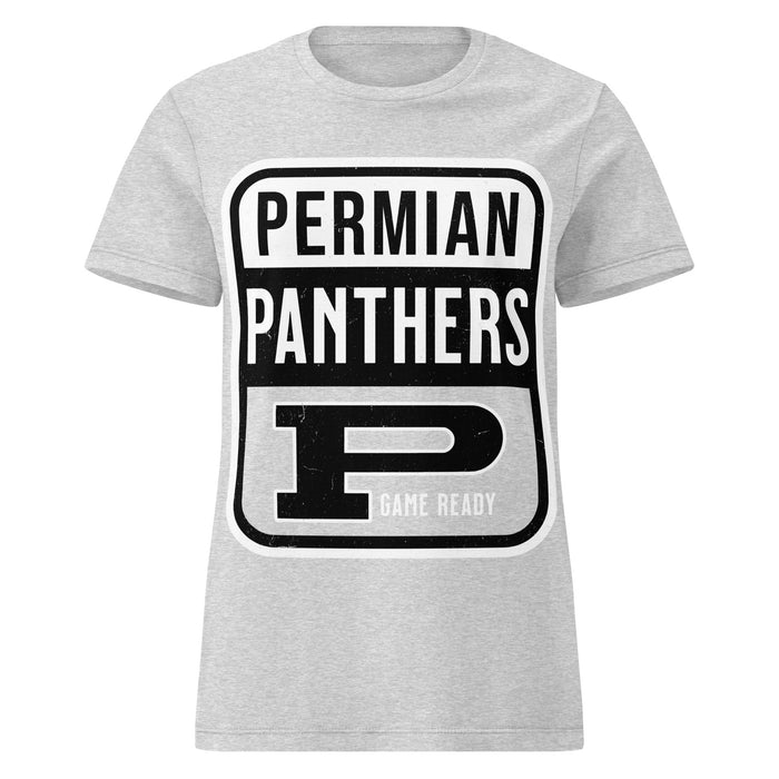 Permian High School Panthers Women's Grey SoftStyle T-shirt 001