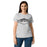 Lady wearing Permian High School Panthers Women's Grey SoftStyle T-shirt 009