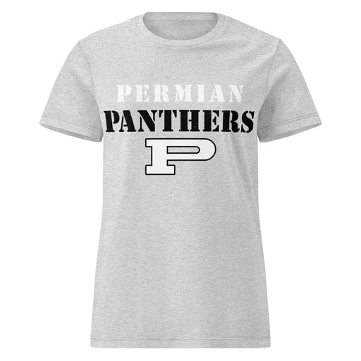 Permian High School Panthers Women's Grey SoftStyle T-shirt 017