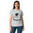 Lady wearing Permian High School Panthers Women's Grey SoftStyle T-shirt 219