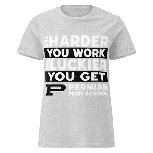 Permian High School Panthers Women's Grey SoftStyle T-shirt 238