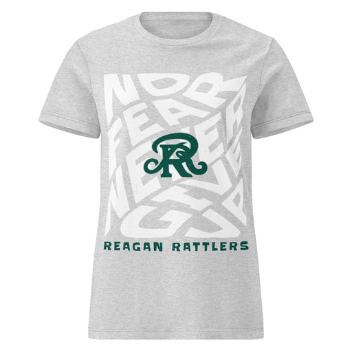 Reagan High School Rattlers Women's Grey SoftStyle T-shirt 236