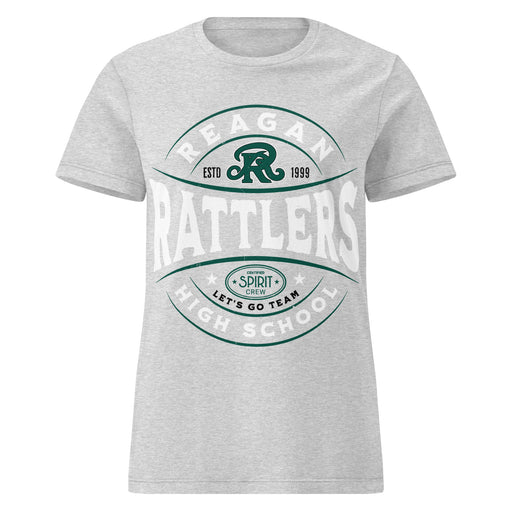 Reagan High School Rattlers Women's Grey SoftStyle T-shirt 218