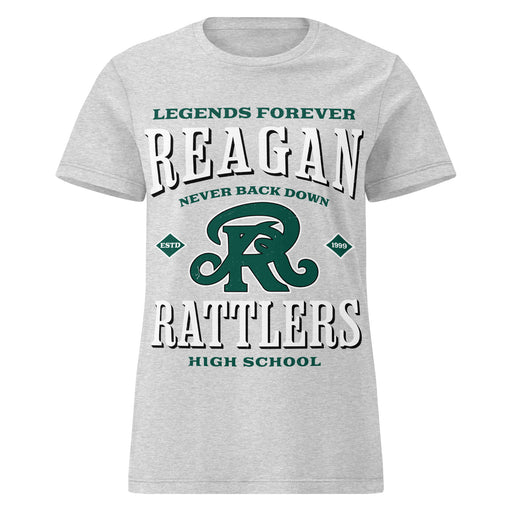 Reagan High School Rattlers Women's Grey SoftStyle T-shirt 230