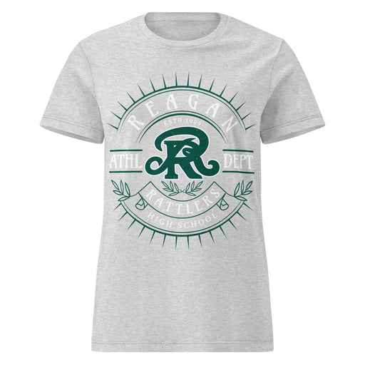 Reagan High School Rattlers Women's Grey SoftStyle T-shirt 201