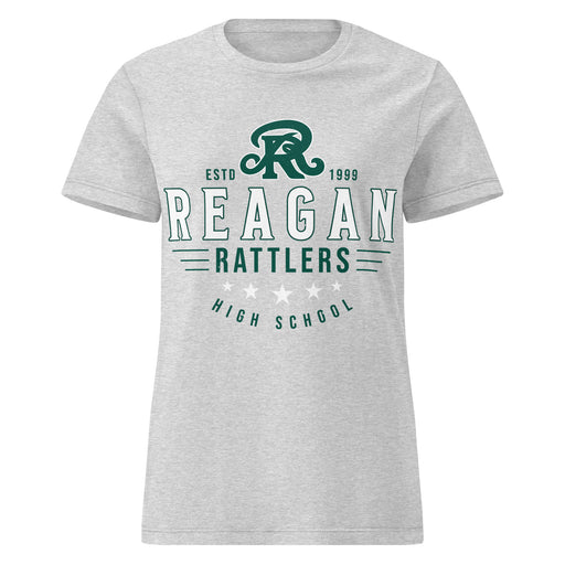 Reagan High School Rattlers Women's Grey SoftStyle T-shirt 217