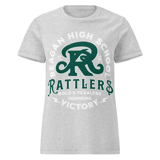 Reagan High School Rattlers Women's Grey SoftStyle T-shirt 206