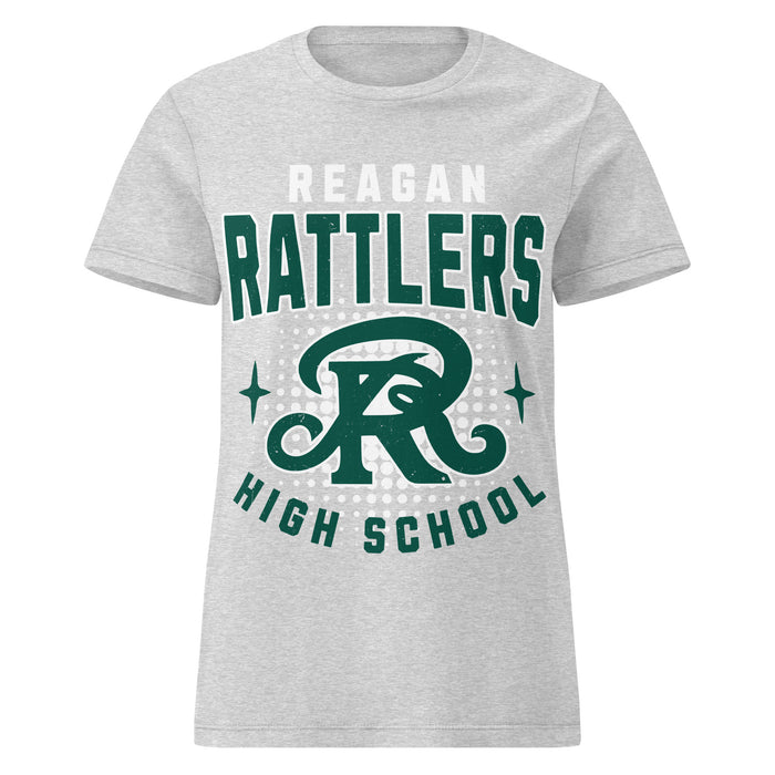 Reagan High School Rattlers Women's Grey SoftStyle T-shirt 204