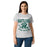 Front view of Reagan High School Rattlers Women's Grey SoftStyle T-shirt 204