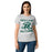Front view of Reagan High School Rattlers Women's Grey SoftStyle T-shirt 205