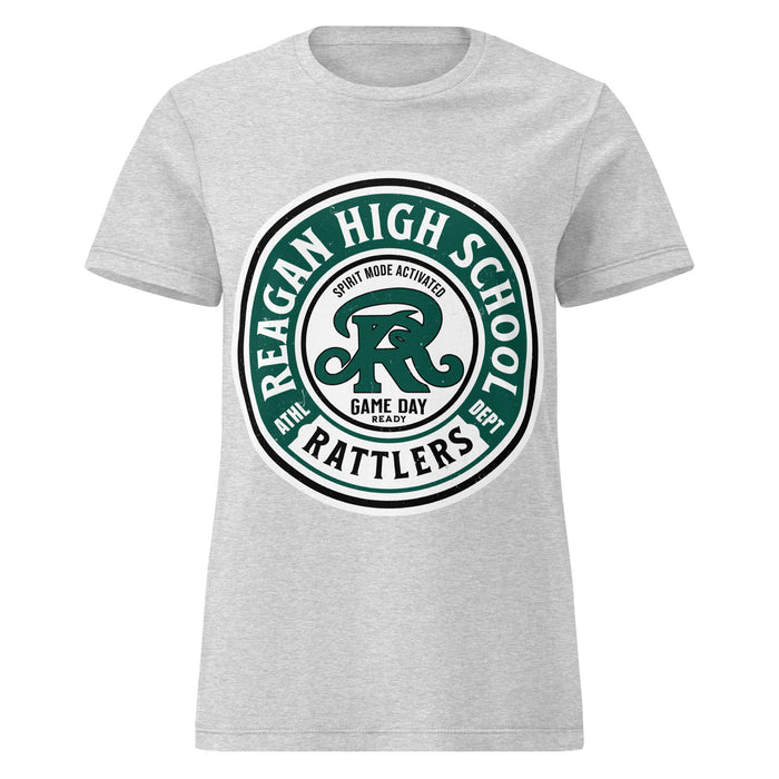 Reagan High School Rattlers Women's Grey SoftStyle T-shirt 220