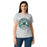 Front view of Reagan High School Rattlers Women's Grey SoftStyle T-shirt 220