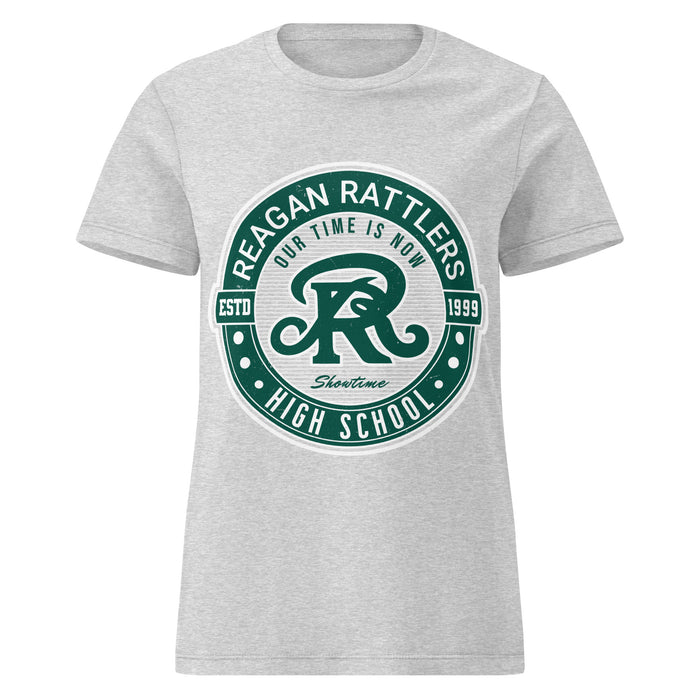 Reagan High School Rattlers Women's Grey SoftStyle T-shirt 224