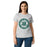 Front view of Reagan High School Rattlers Women's Grey SoftStyle T-shirt 224