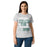 Front view of Reagan High School Rattlers Women's Grey SoftStyle T-shirt 232