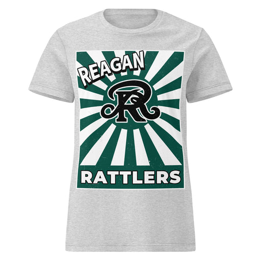 Reagan High School Rattlers Women's Grey SoftStyle T-shirt 226
