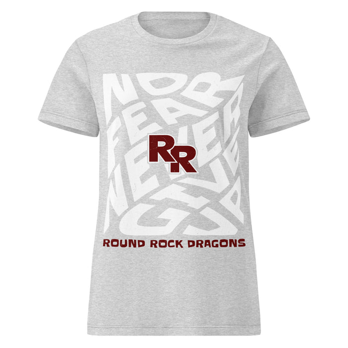 Round Rock High School Dragons Women's Grey SoftStyle T-shirt 236