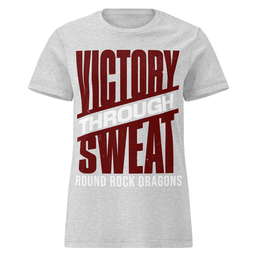 Round Rock High School Dragons Women's Grey SoftStyle T-shirt 241