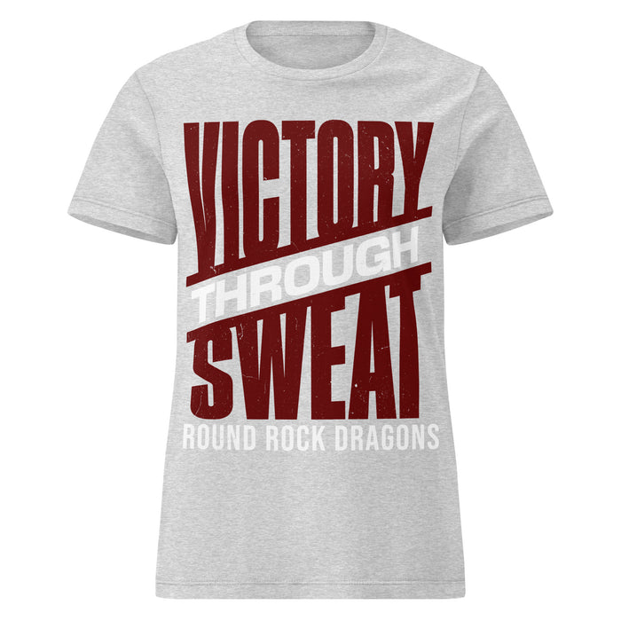 Round Rock High School Dragons Women's Grey SoftStyle T-shirt 241