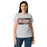 Front view of Round Rock High School Dragons Women's Grey SoftStyle T-shirt 098