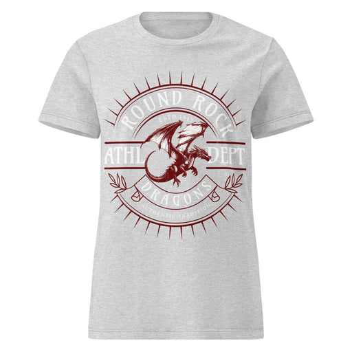 Round Rock High School Dragons Women's Grey SoftStyle T-shirt 201