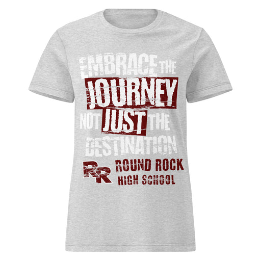 Round Rock High School Dragons Women's Grey SoftStyle T-shirt 232