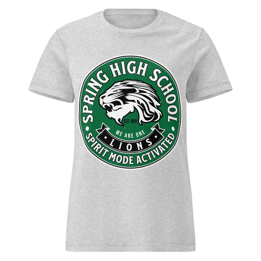 Spring High School Lions Women's Grey SoftStyle T-shirt 215