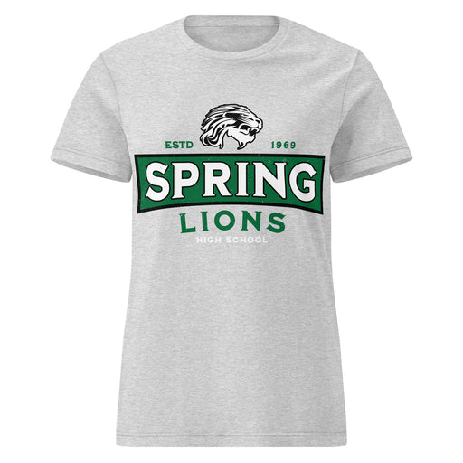 Spring High School Lions Women's Grey SoftStyle T-shirt 202