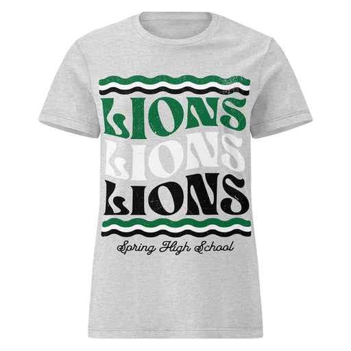 Spring High School Lions Women's Grey SoftStyle T-shirt 227